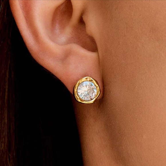 Anthropologie Jewelry - New! Anthropologie 18K Gold Plated Post Earrings (1046) NWOT